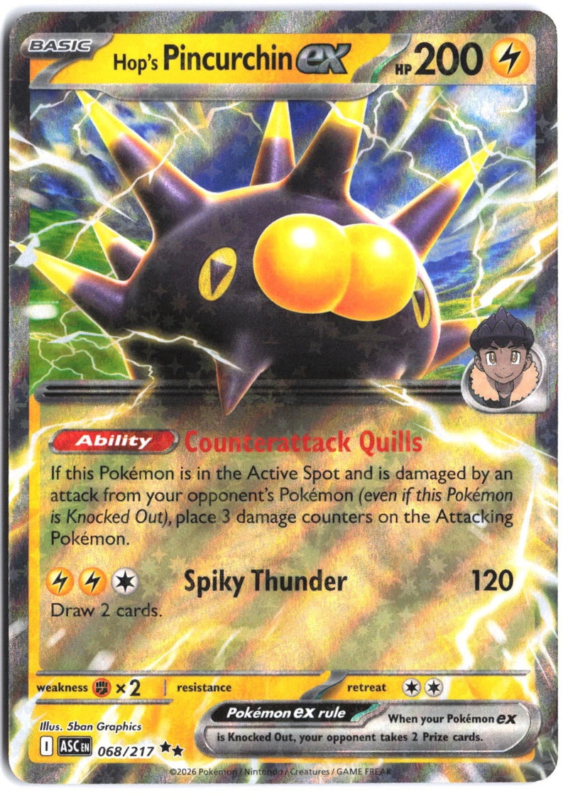 Load image into Gallery viewer, Hop's Pincurchin ex #068/217 Ascended Heroes 2026 NM
