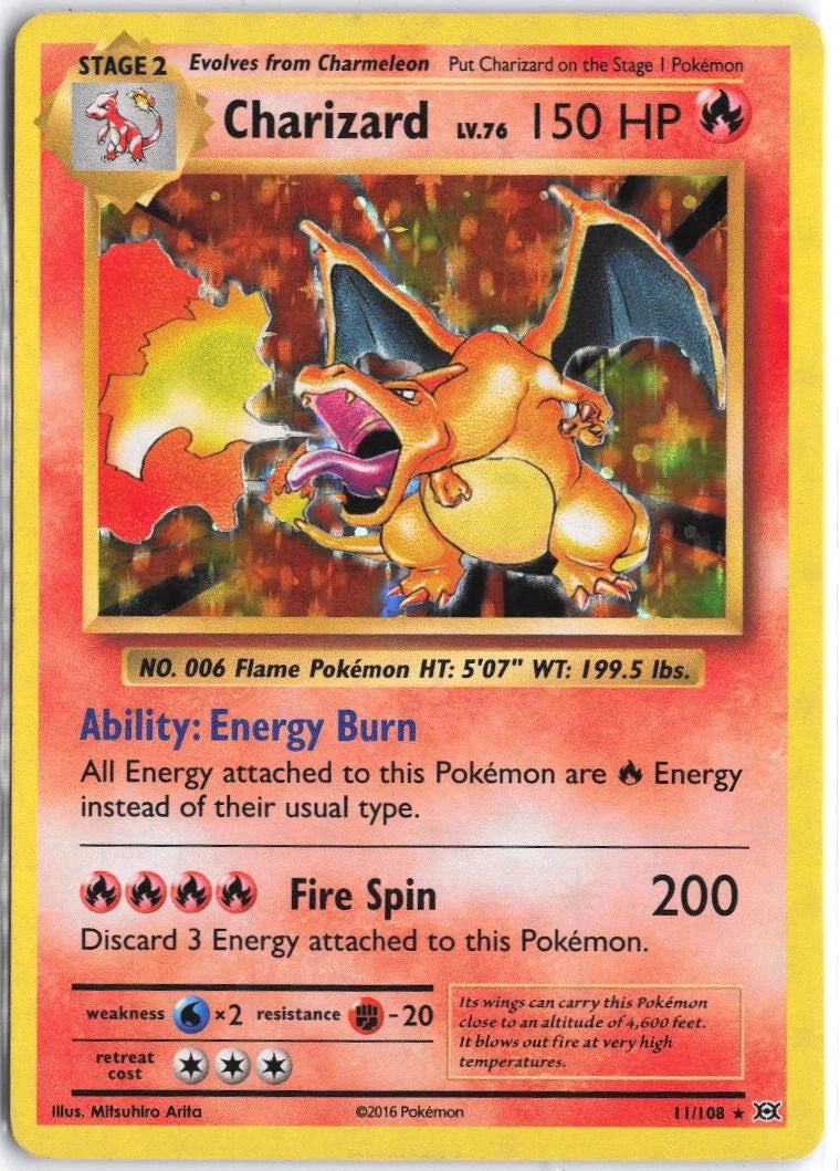 Load image into Gallery viewer, Charizard #11/108 Evolutions 2016 LP
