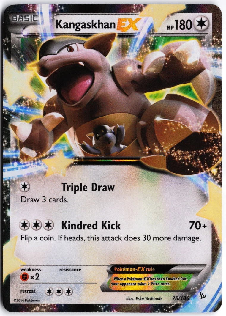 Load image into Gallery viewer, Kangaskhan EX #78/106 Flashfire 2014 NM
