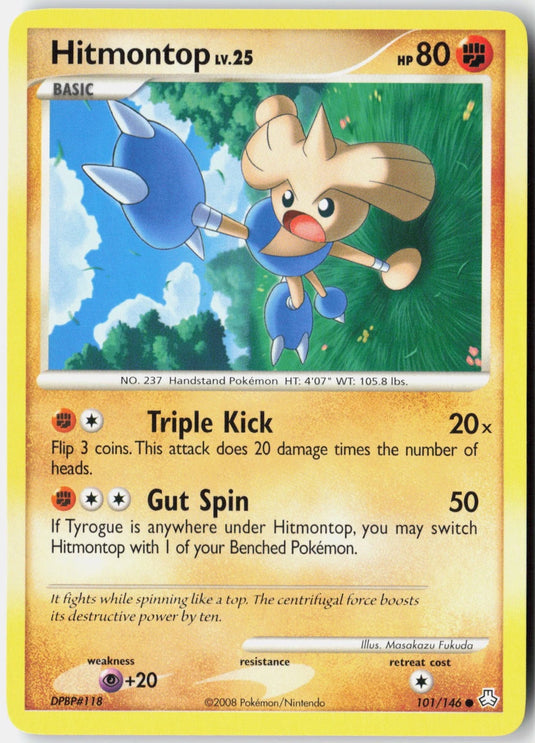Hitmontop #101/146 Legends Awakened 2008 LP
