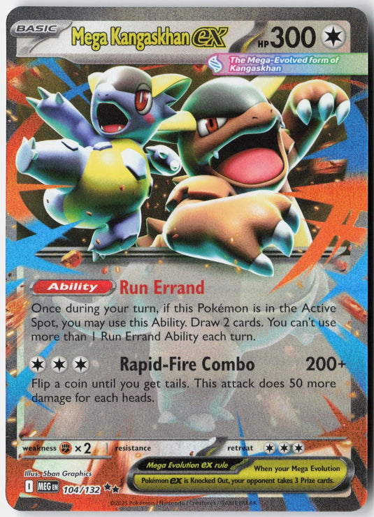 Mega Kangaskhan ex #104/132 Ultra Rare Mega Evolution 2025 NM