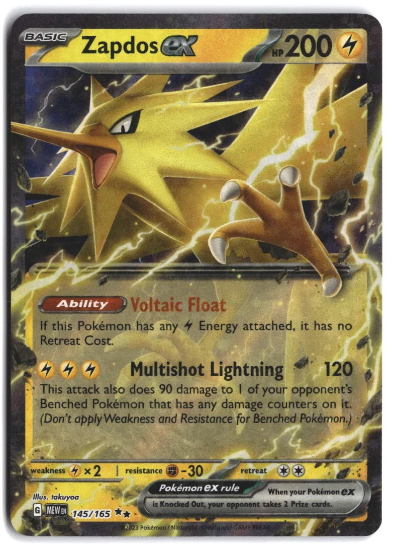 Load image into Gallery viewer, Zapdos ex #145/165 151 2023 LP
