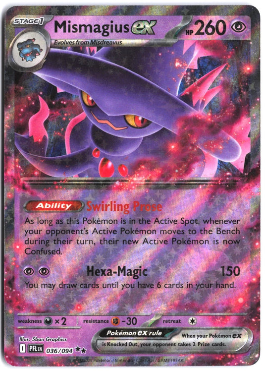Mismagius ex #036/094 Phantasmal Flames 2025 NM