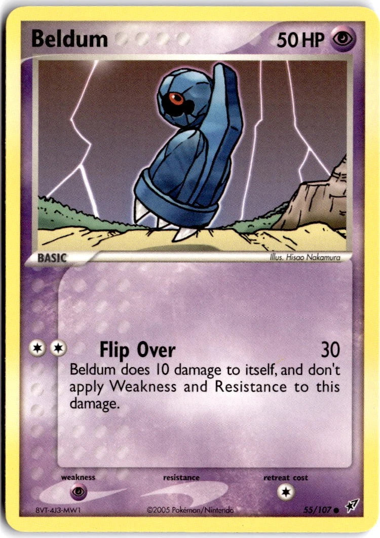 Load image into Gallery viewer, Beldum #55/107 EX Deoxys 2005 LP

