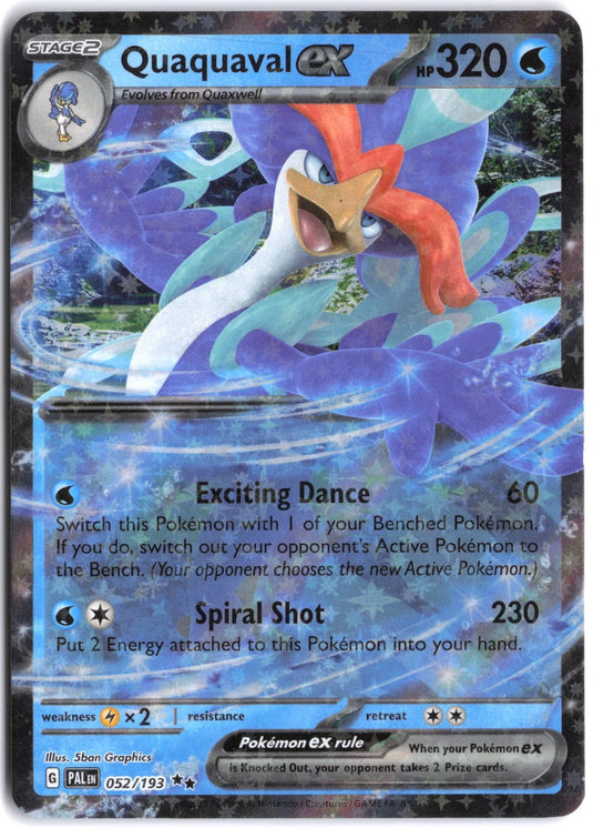 Quaquaval ex #052/193 Ultra Rare Paldea Evolved 2023 NM