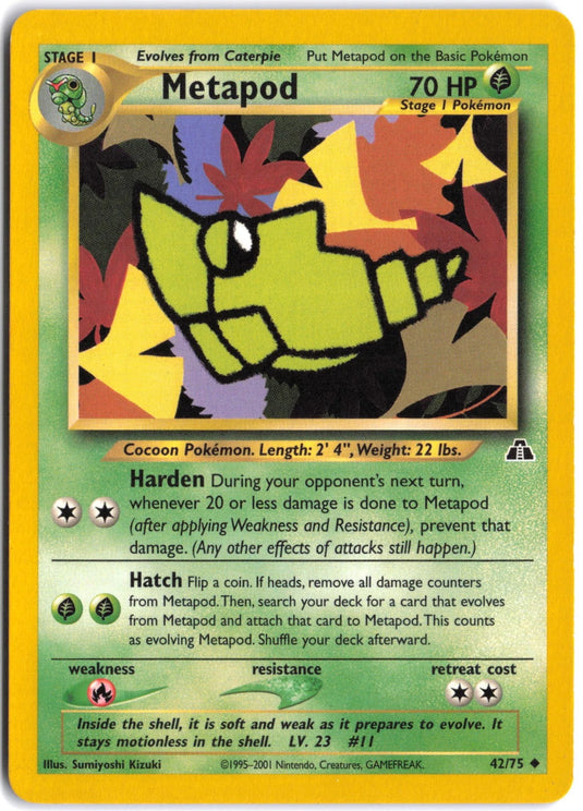 Metapod #42/75 Neo Discovery Unlimited 2001 MP