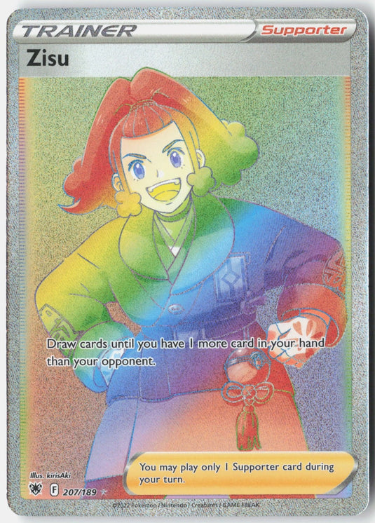 Zisu #207/189 Rainbow Rare Astral Radiance 2022 NM