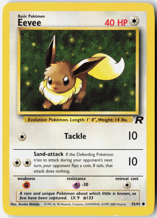 Eevee #55/82 Team Rocket Unlimited 2000 HP