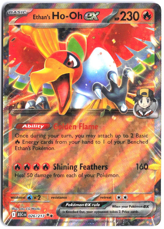 Ethan's Ho-Oh ex #026/217 Ascended Heroes 2026 NM