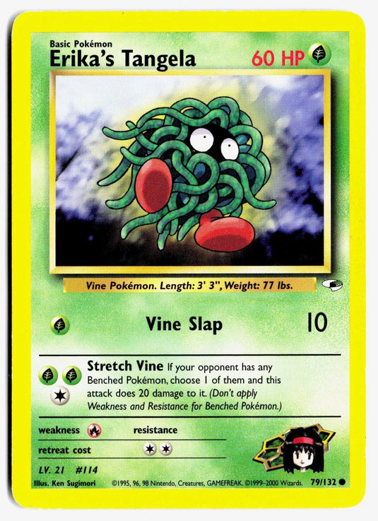 Erika's Tangela #79/132 Gym Heroes Unlimited 2000 MP