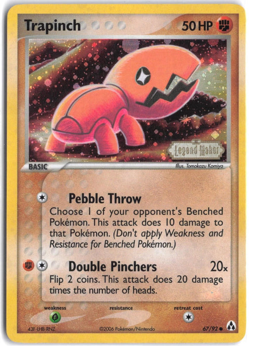 Trapinch #67/92 EX Legend Maker 2006 LP