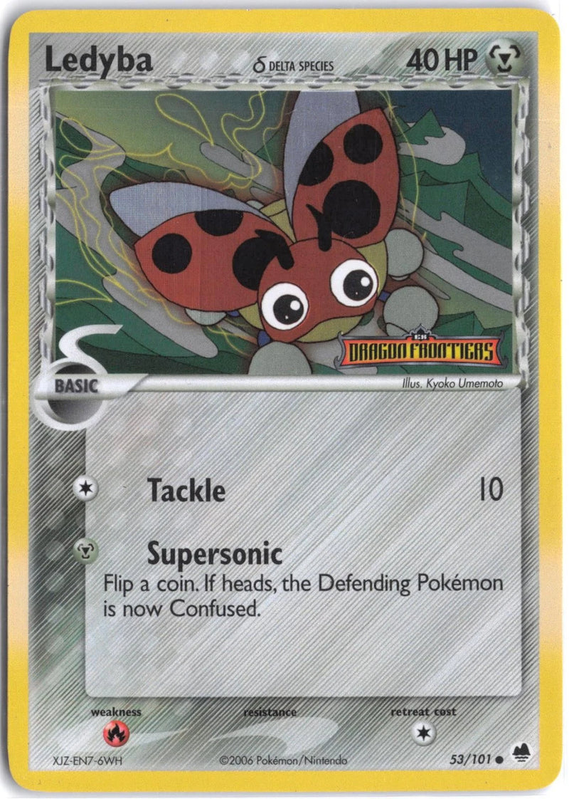 Load image into Gallery viewer, Ledyba #53/101 EX Dragon Frontiers 2006 LP
