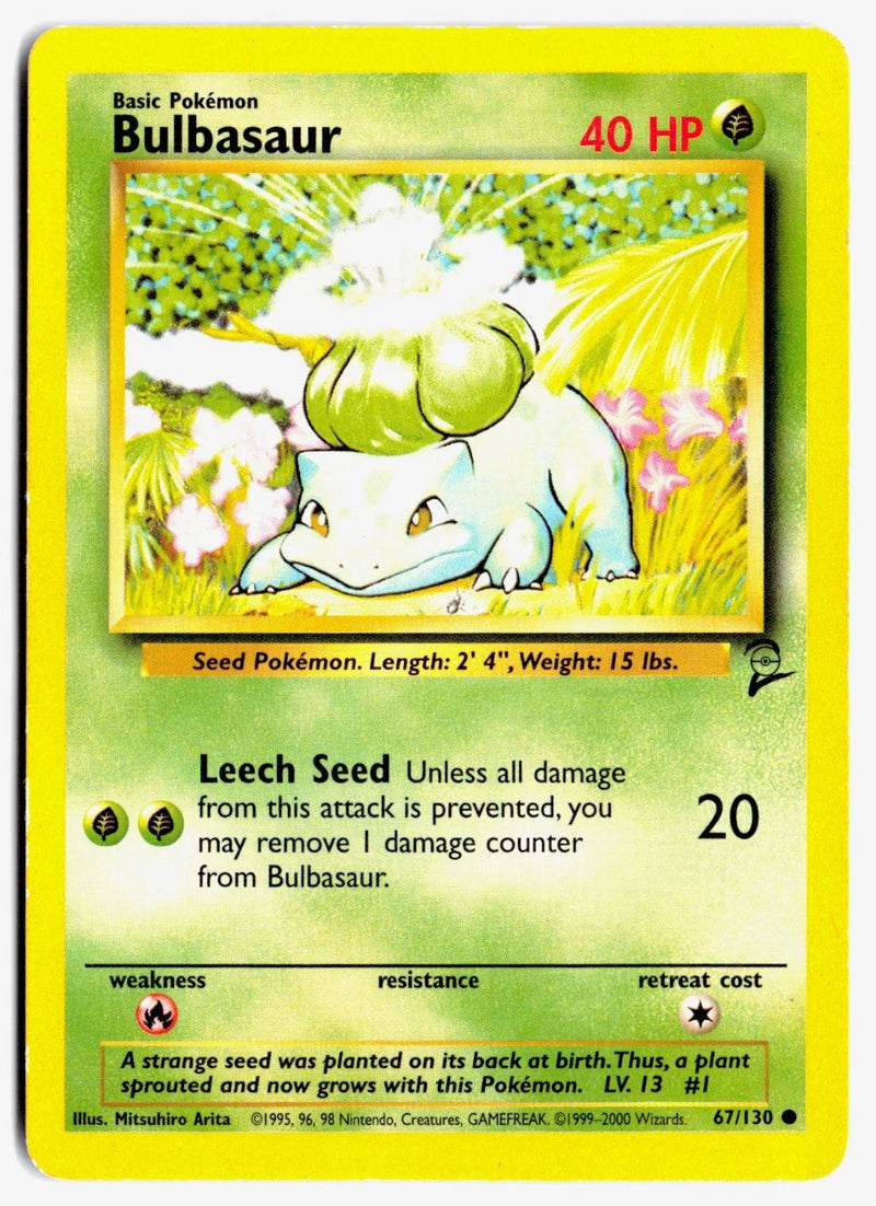 Load image into Gallery viewer, Bulbasaur #67/130 Base Set 2 2000 HP
