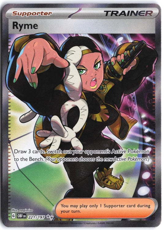 Ryme #221/197 Obsidian Flames 2023 NM