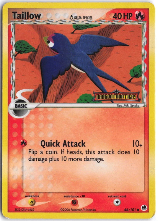 Taillow #66/101 EX Dragon Frontiers 2006 MP