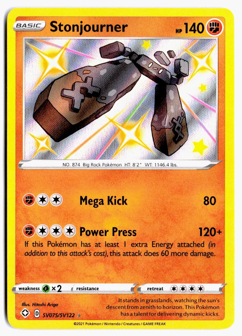 Load image into Gallery viewer, Stonjourner #SV075/SV122 Shining Fates 2021 NM
