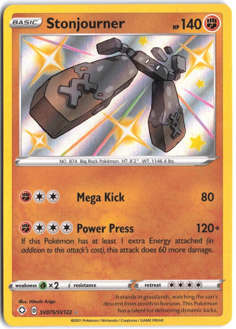 Load image into Gallery viewer, Stonjourner #SV075/SV122 Shining Fates 2021 NM
