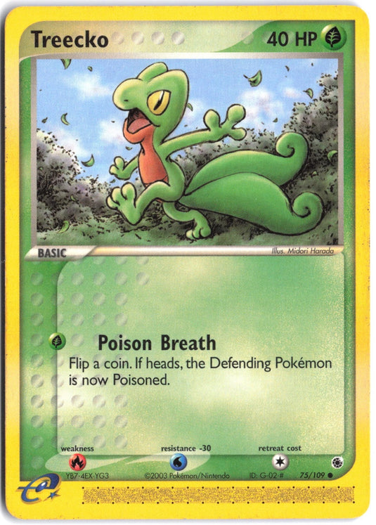 Treecko #75/109 EX Ruby & Sapphire 2003 MP
