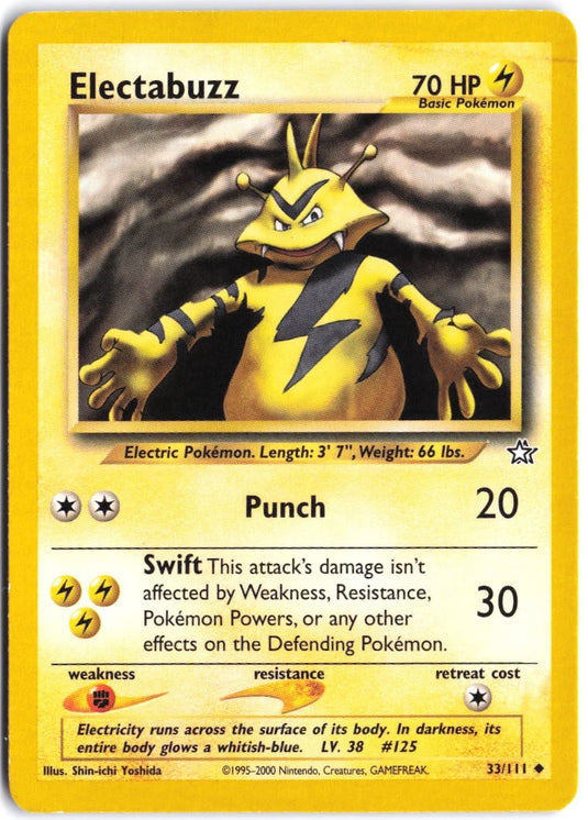 Electabuzz #33/111 Neo Genesis Unlimited 2000 MP