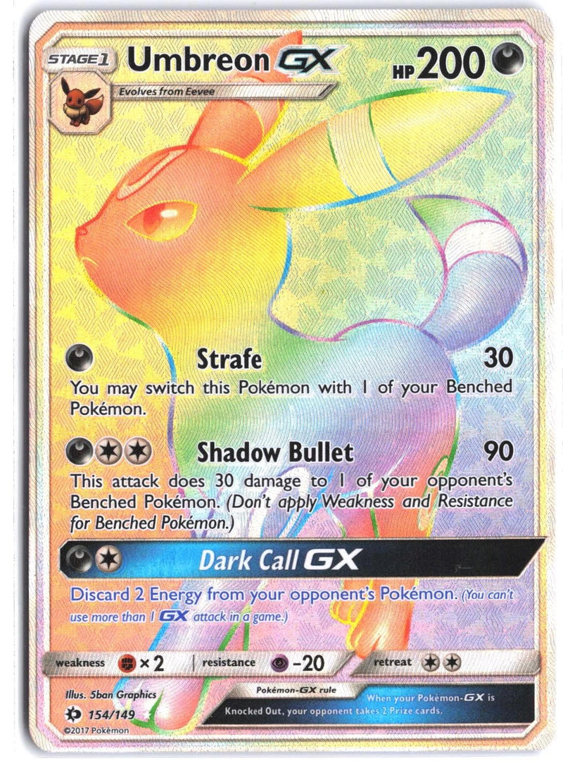 Load image into Gallery viewer, Umbreon GX #154/149 Sun &amp; Moon 2017 NM
