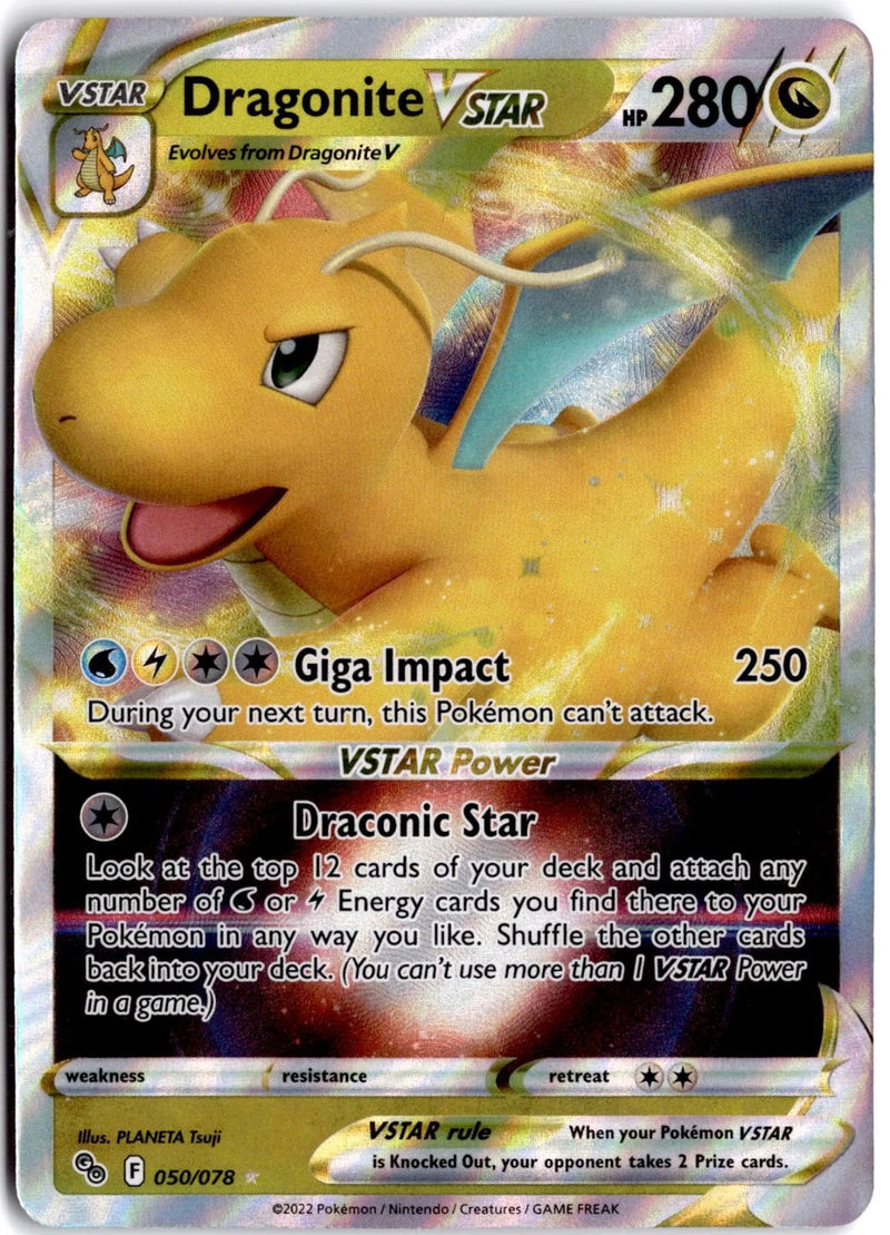 Load image into Gallery viewer, Dragonite VSTAR #050/078 Pokemon GO 2022 NM
