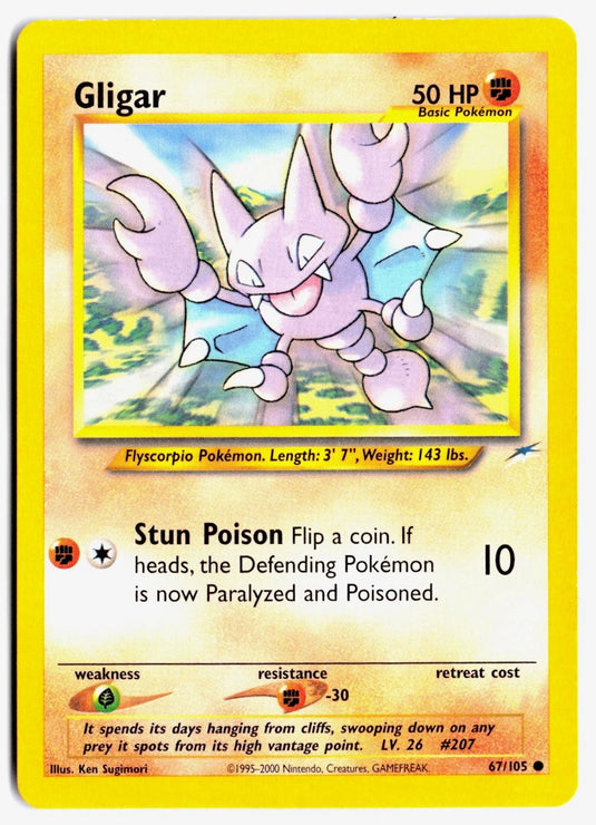 Gligar #67/105 Neo Destiny Unlimited 2002 HP
