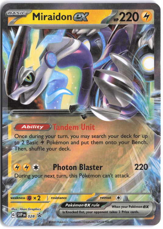 Miraidon ex #028 SVP Black Star Promo 2023 NM