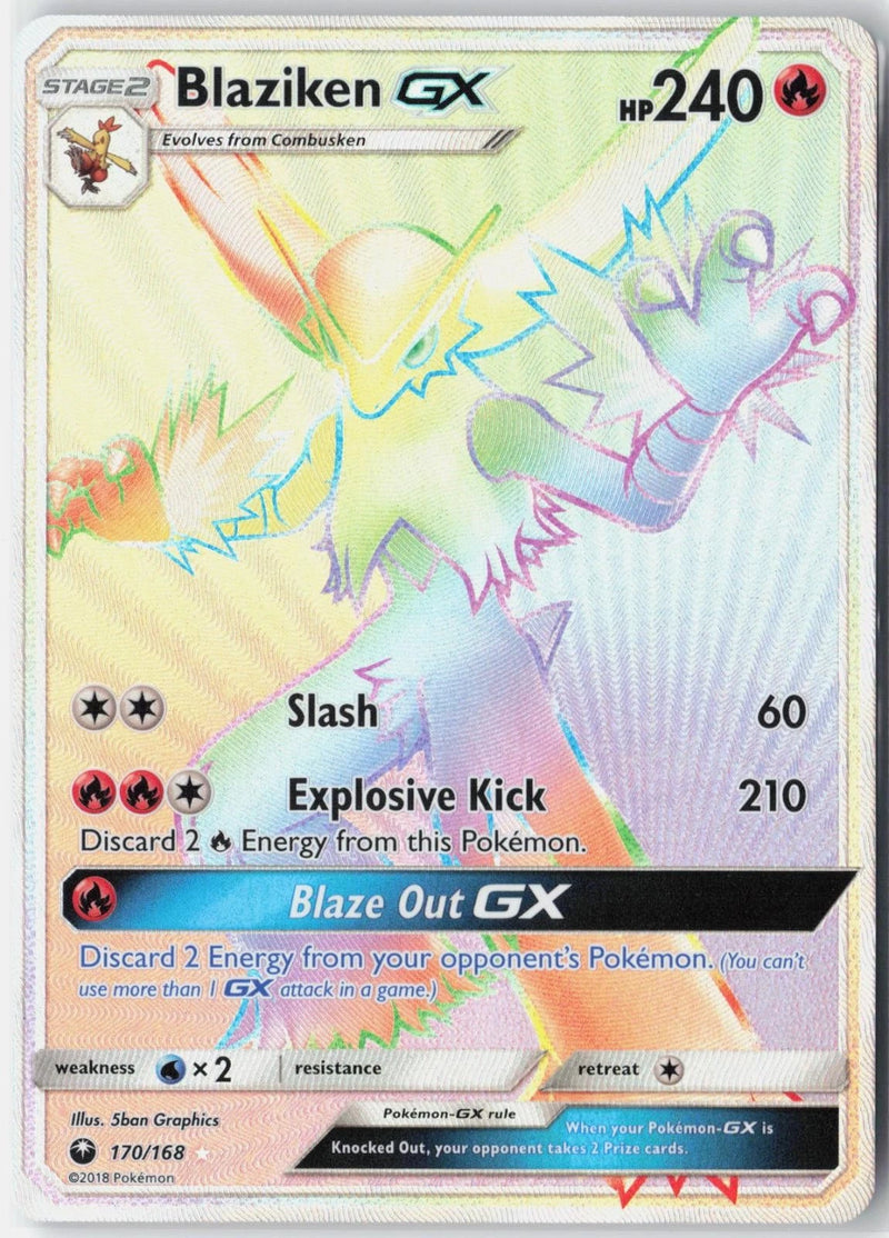 Load image into Gallery viewer, Blaziken GX #170/168 Celestial Storm 2018 NM

