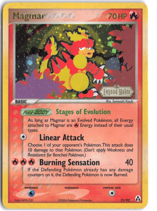 Magmar #21/92 EX Legend Maker 2006 LP