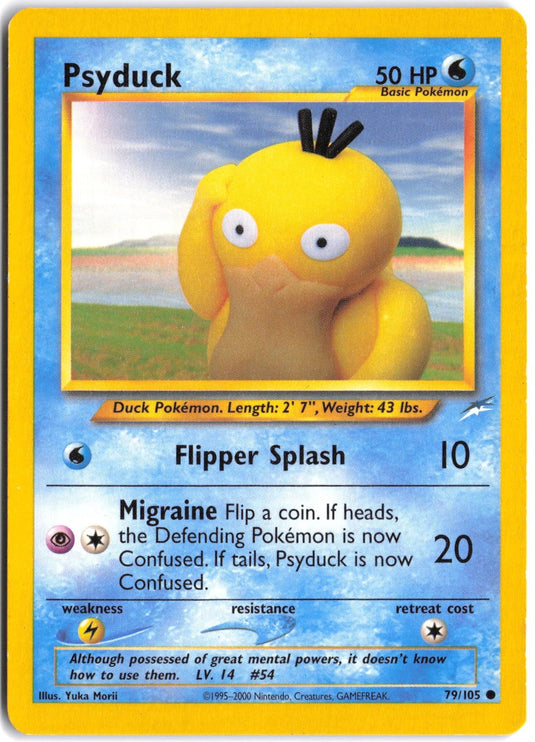 Psyduck #79/105 Neo Destiny Unlimited 2002 MP