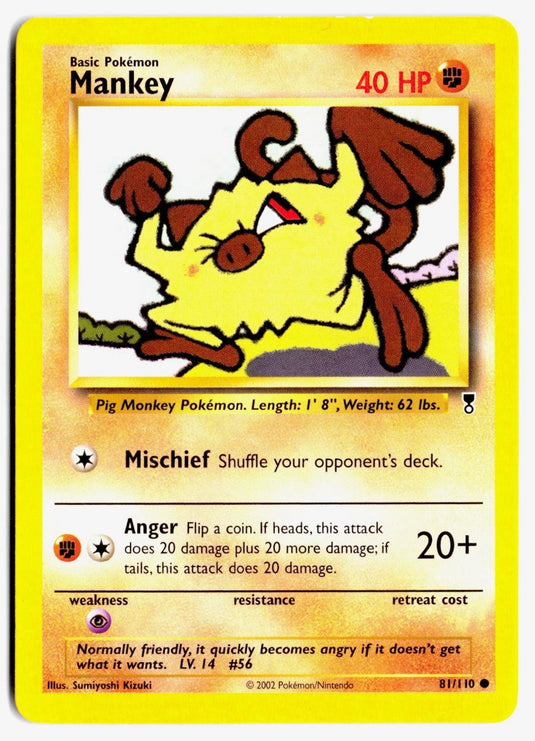 Mankey #81/110 Legendary Collection 2002 HP
