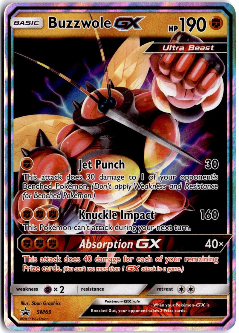 Load image into Gallery viewer, Buzzwole GX #SM69 SM Black Star Promo 2017 NM
