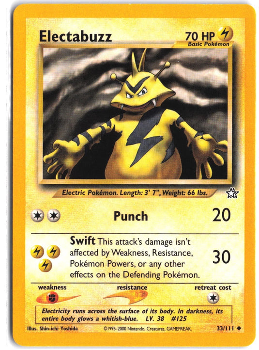 Electabuzz #33/111 Neo Genesis Unlimited 2000 NM