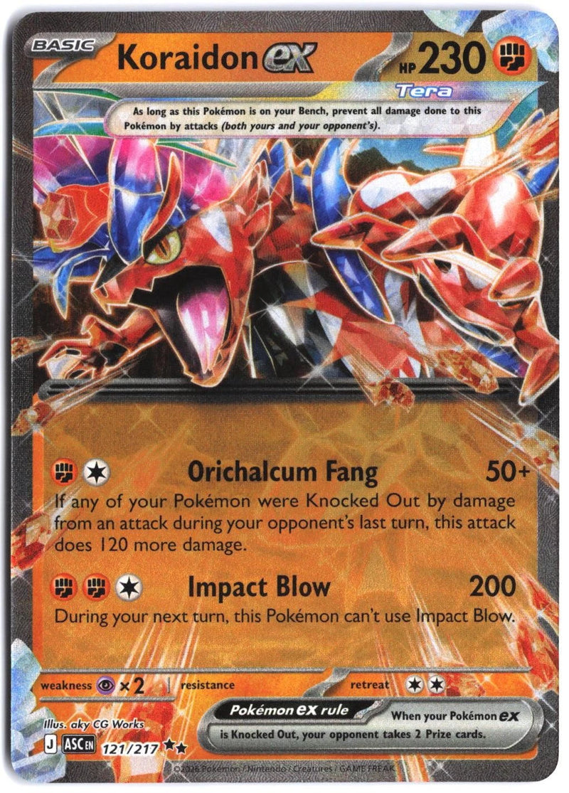 Load image into Gallery viewer, Koraidon ex #121/217 Ascended Heroes 2026 NM
