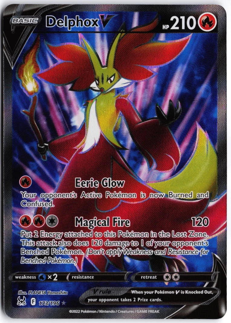 Load image into Gallery viewer, Delphox V #173/196 Lost Origin 2022 NM
