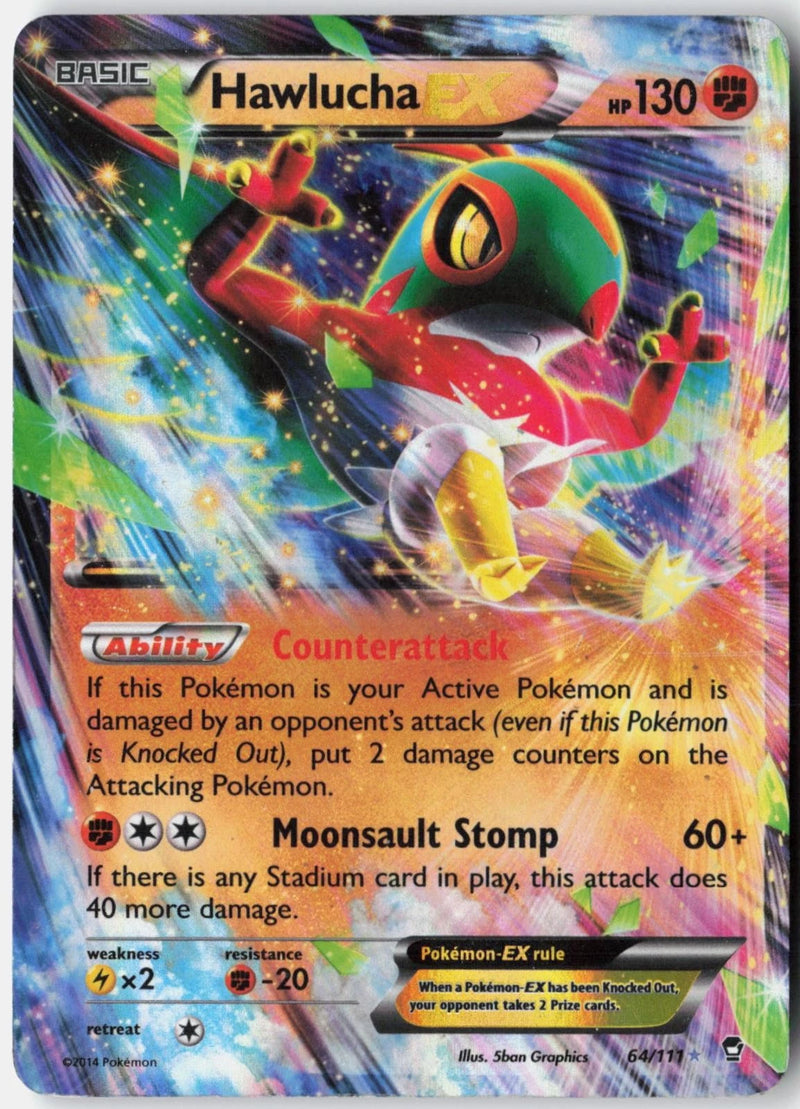 Load image into Gallery viewer, Hawlucha EX #64/111 Furious Fists 2014 MP

