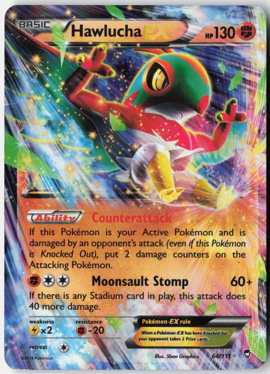 Hawlucha EX #64/111 Furious Fists 2014 MP