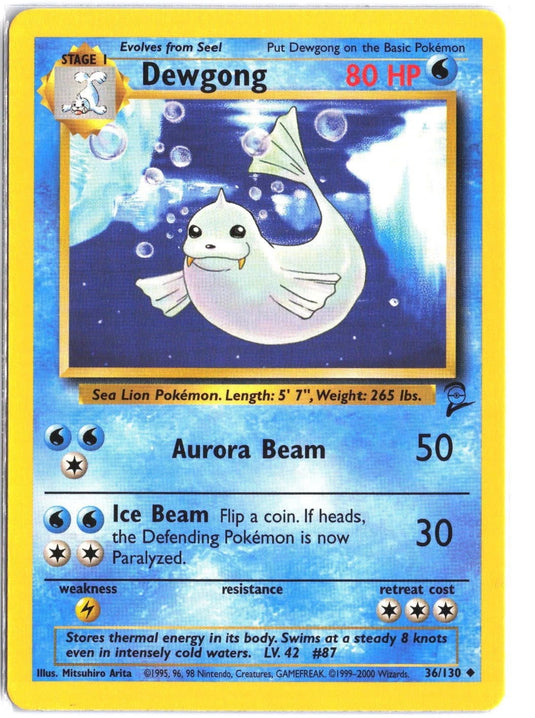 Dewgong #36/130 Base Set 2 2000 NM