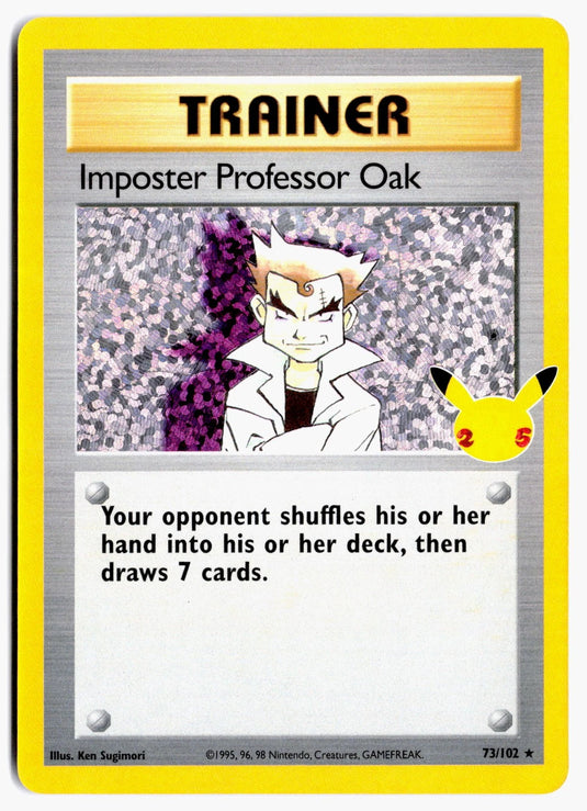Imposter Professor Oak #73/102 Celebrations 2021 NM