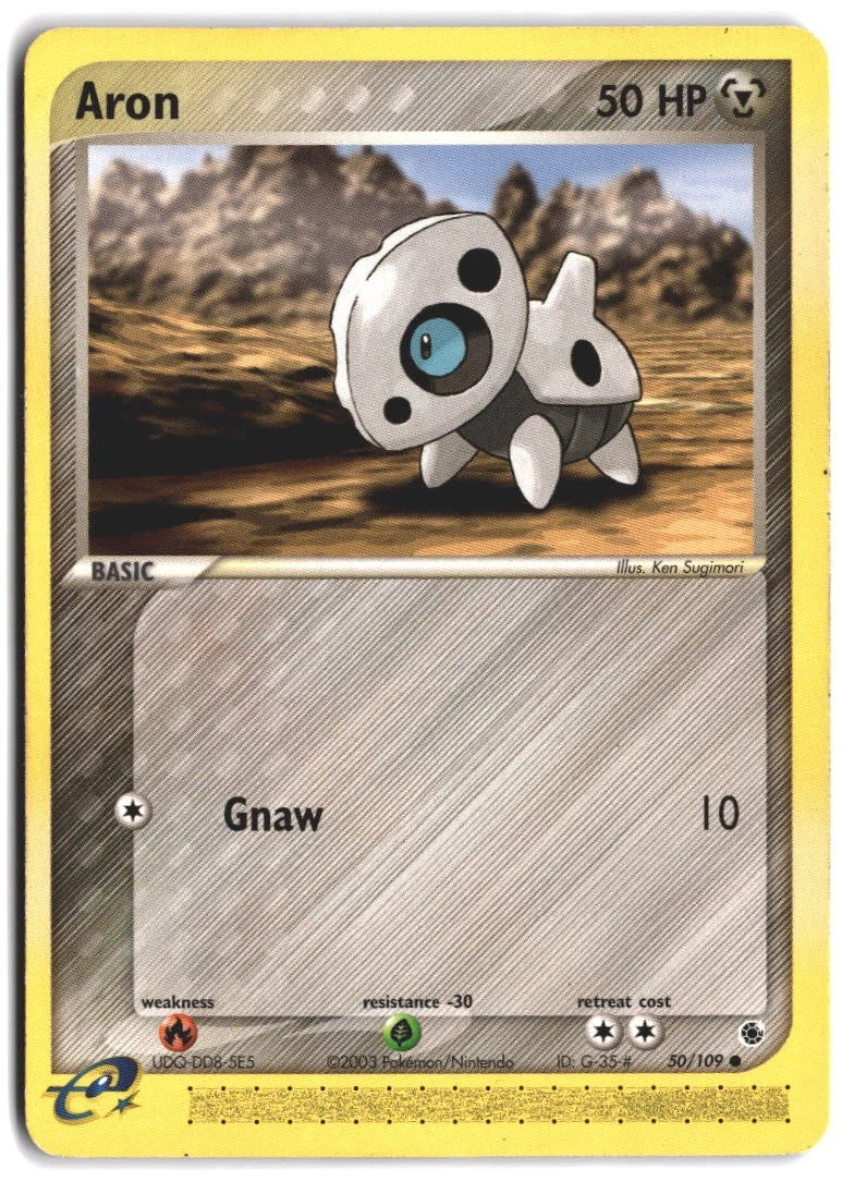 Load image into Gallery viewer, Aron #50/109 EX Ruby &amp; Sapphire 2003 MP
