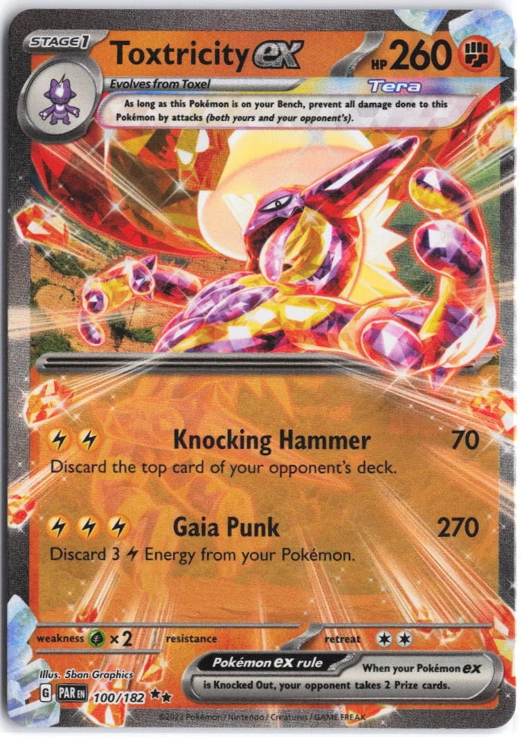 Load image into Gallery viewer, Toxtricity ex #100/182 Paradox Rift 2023 NM
