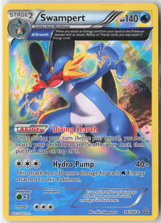 Swampert #36/160 Primal Clash 2015 LP