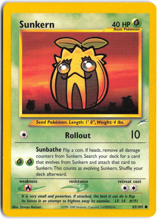 Sunkern #83/105 Neo Destiny Unlimited 2002 MP