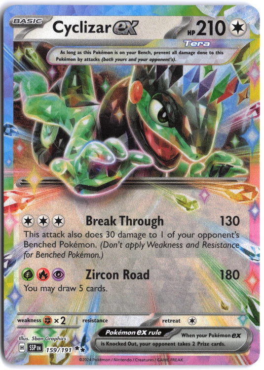 Cyclizar ex #159/191 Ultra Rare Surging Sparks 2024 NM