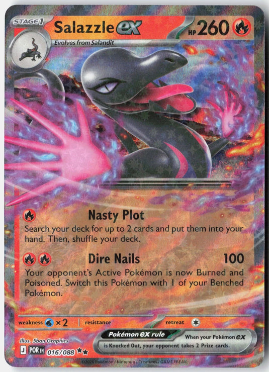 Salazzle ex #016/088 Ultra Rare Perfect Order NM