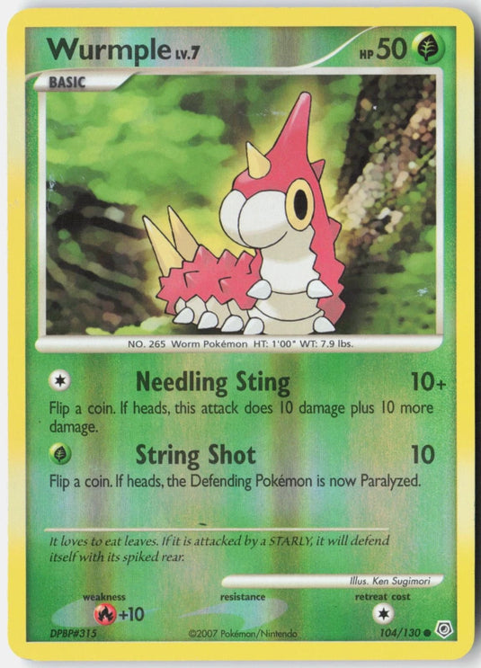 Wurmple #104/130 Diamond & Pearl 2007 LP