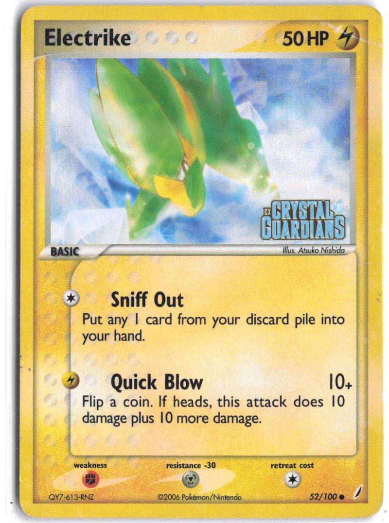 Load image into Gallery viewer, Electrike #52/100 EX Crystal Guardians 2006 MP
