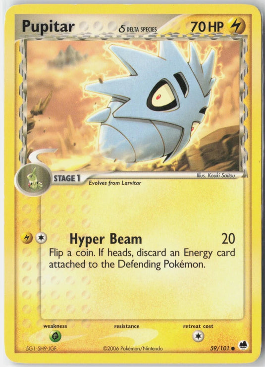 Pupitar #59/101 EX Dragon Frontiers 2006 HP