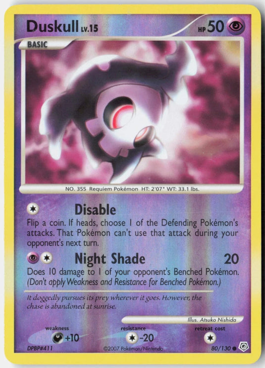 Duskull #80/130 Diamond & Pearl 2007 LP