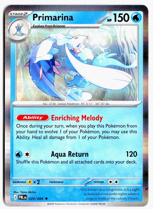 Primarina #020/084 Pitch Black NM